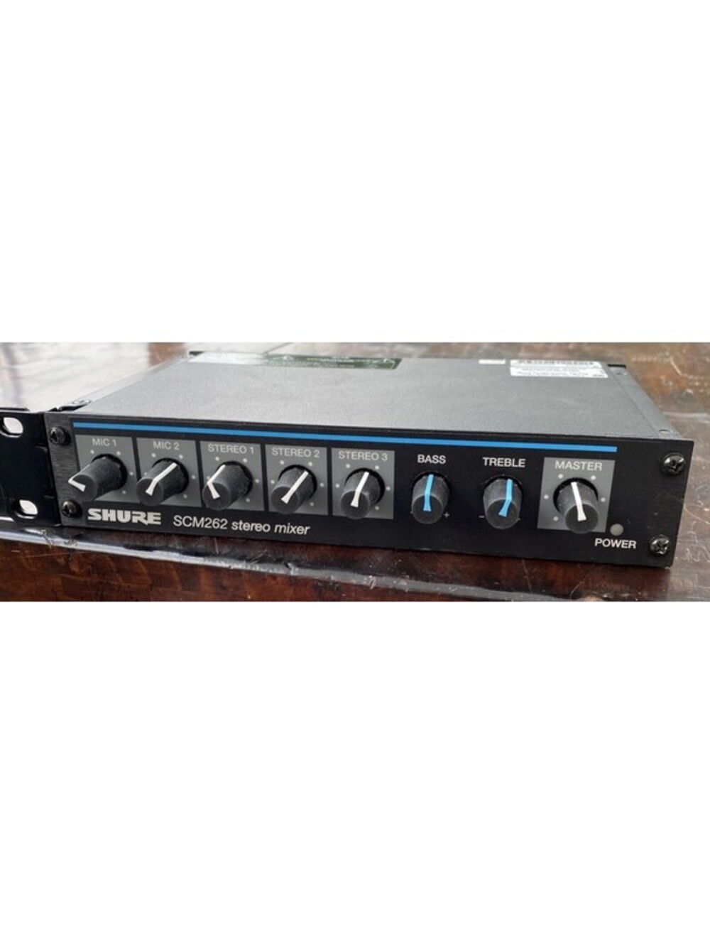 Shure SCM262 Stereo Microphone Mixer With XLR & RCA Inputs H32